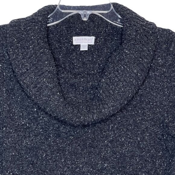 A Pea in the Pod Maternity Cowlneck Sweater Gray Size S - Picture 3 of 14